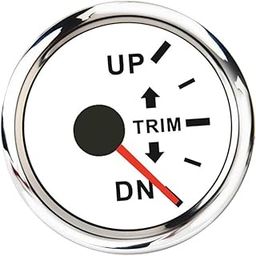 THE STYLE SUTRA® Boat Trim Gauge Outboard Engine Trim Tilt Gauge Right Display White Dial | 1 Piece Gauge (Back Screw Cap, Gasket) 1 Piece Cable 1 Piece Rubber Stopper 1 Piece Instruction Manual-picture-16