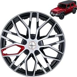 PRIGAN Thar Roxx 18 Inch Wheel Cover Specially Designed for Base Model MX1 and MX3 Variant | Press Fitting Wheel Cap (Set of 4 Pcs) (Model- Thar Roxx Silver Black Red 18)-image-88