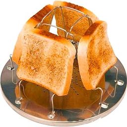 Camping Toaster for Gas Stove – 4-Slice Stainless Steel Stovetop Bread Toast Rack for Outdoor Cooking, Hiking, BBQ, and Picnics – Compact and Portable Camp Stove Toaster-image-33
