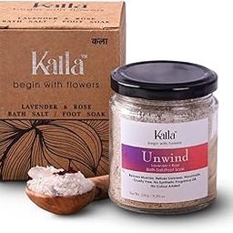 Kalla Unwind Himalayan Pink Bath Salt/Foot Soak – Rose & Lavender | Natural Epsom Salt for Relaxation, Stress Relief & Muscle Soothing | 150g-image-12