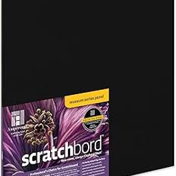 Ampersand Museum Series Scratchbord, 1/8 Inch Depth, 12X12 Inch (CBB122)-15
