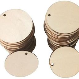 MERISHOPP 3x50pcs Blank Round Wooden Pieces DIY Craft Scrapbooking Wedding Party 3cm|Home & Garden|Wedding Supplies|Wedding Supplies-image-3