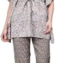 Women's Rayon V-Neck Half Sleeve Maternity Dress Feeding Night Suit|Night Dress, Super Soft Comfortable (3060-NS)-image-67