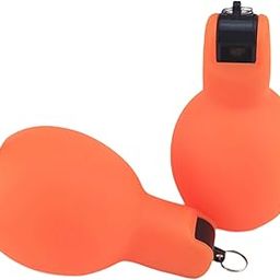 CALANDIS™ 2 Pieces Hand Squeeze Whistles Manual Loud for Training Referees Home School Orange | Safety Whistles | Emergency Gear | & Hiking | Outdoor Sports-image-91