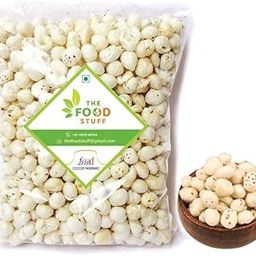 THE FOOD STUFF Raw Phool Makhana, 500gm, Fresh Fox Nuts, Healthy Snacks, Ready to Cook Foxnuts, Raw Popped Lotus Seeds Makhanas-image-18