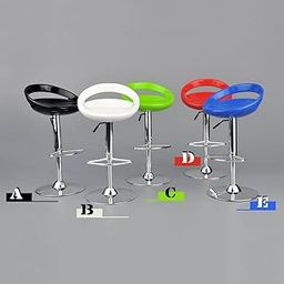 VISTORA 1/6 Scale Round Swivel Chair Pub Bar Stool for 12'' Action Figures Black-image-58
