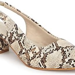 Women Stylish Snake Print Sandal with Block Heels, Pointed Toe for Party, Office and Daily Use-15