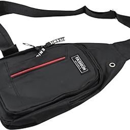 Men's Sovely Waterproof Anti Theft Crossbody Sling Bag with USB Charging Port and Headphone Hole Multicolor Or Mix Color of Grey, Blue and Black-3