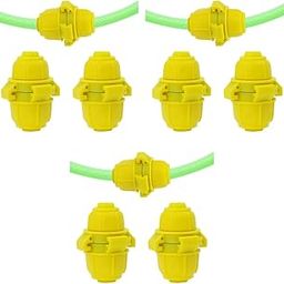 HASTHIP® Garden Hose Connectors Universal 3/4 inch to 1/2 inch Adapter Pipe Adaptors Water Junction Pack of 2 3PCS-image-38