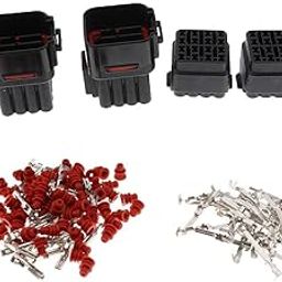 Lyla 2 Sets 16Pin Car Waterproof 2.2mm Terminals Electrical Wire Connector Plugs-14