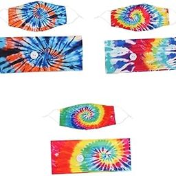 3Pcs Wide Stretch Headband with Buttons+ Face Mask Sport Hair Band Sweatband|Clothing, Shoes & Accessories | Womens Accessories | Hair Accessories|3 Pieces Headband-image-55