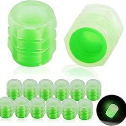 Bitnex Car/Bike Wheel Tire Rim Air Valve Cap Radium Tyre Air Caps Cover Glow Radium Light Resistant Tire Pressure Caps, Universal for Car, Truck, SUV, Motorcycles, Bike (4)-picture-4