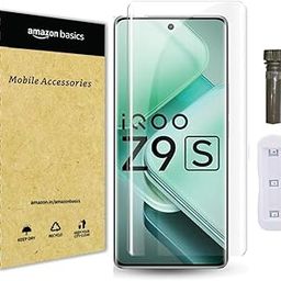 Amazon Basics Iqoo Z9S 5G Tempered Glass Full Screen Protector| 9H Full Glue Full HD, Full Edge Protection, Shatterproof, Anti Scratch Screen Guard for Iqoo Z9S 5G Clear-23