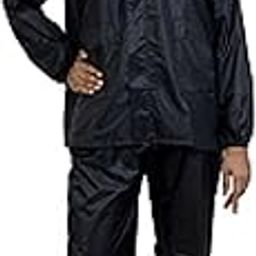 Women's Rain Coat for Rainwear Waterproof Rain Jacket Long Sleeve Raincoat Nylon Fabric Women's Raincoat (Black & Blue)-picture-38