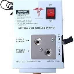 Aumcosmic Electric Needle Destroyer Machine for Hospital & Laboratory, Shock Proof Metal Body Mechanism, Low Power Consumption, On/Off Switch, White, Pack of 1-picture-26