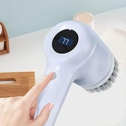 5 In 1 Electric Cleaning Magic Brush Multifunctional Spin Cleaner Brush With 5 Brush Heads and Charging Cord For Multi Use Kitchen Tiles Carpet Sink Basin Bathroom Dish Pots Wall Shoe Car Surfaces (1)-13