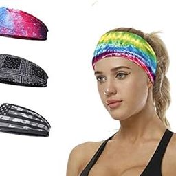 Headband for Women, Versatile Solid Headband Hair Wrap Casual Sports Headband, Stretchy Moisture Wicking Microfiber Head Wrap for Workout, Running, Yoga & More 3 Pack-image-22