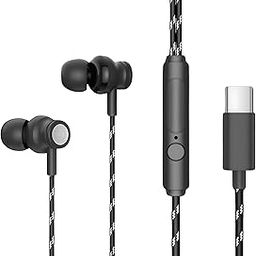 GEARZTOUCH Oasis inEar TypeC Earphone, in-Line Volume Controller & Powerful HD Mic, Clear Sound, Noise Isolation Compatible with Oneplus, Samsung, Oppo,Vivo,Redmi Having only TypeC Port- Intense Black-image-83