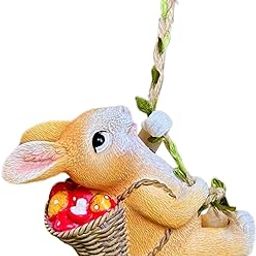 ARTISOUL® Garden Rabbit Climbing Figurine Resin Sculpture for Indoor Outdoor Versatile | Yard, Garden & Outdoor Living | Garden Decor | Statues & Lawn Ornaments-image-2