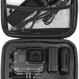 Action Pro Small Case Protective Bag with Water Resistant EVA Compatible with GoPro-13/12/11/10/9/8/7/6/5/4/ 3+/3/SJCAM/Yi/4K Eken Action Camera-30