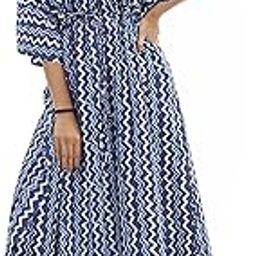 Jaipur Export Quality,Women's Cotton Kaftan Plus Size Maxi Caftan Gown Handmade Jaipur Block Print Sleepwear One Piece Long Dress Jaipur Lahariya..Size Adjustable m to XXXL,Free Size-image-62