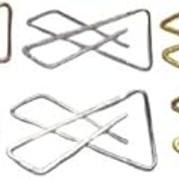 Sharanya Fashions | Safety Fancy X saree pin for Girl's and Women's - Pack of 6pcs (02 gold,02 silver and 02 rosegold)-0