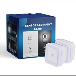 SVH® Polycarbonate 0.5W LED Plug-in Smart Night Lamp with Automatic Sensor Smart Led Night Lamp Ideal for Bedroom and Livingroom Decor (White) - Pack of 2-image-2