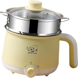 THE STYLE SUTRA Electric Hot Pot Portable 2 Gear Electric Skillet for Porridge Oatmeal Steak Steel Steamer-image-12