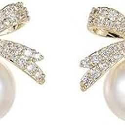 Latest Stylish Crystal Pearl Earrings for Women and Girls (16116er)-16