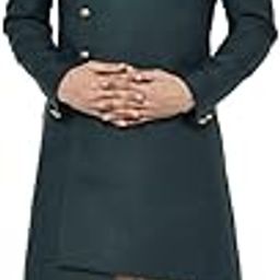 Men’s Sherwani & Trouser Set – Ethnic Wear for Men – Regular Fit Wedding & Festive Look – Dry Clean Only-image-14