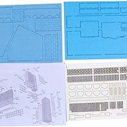 CALANDIS™ 1/35 Wooden Modern House Hobby Toys Collection for Layout Diorama Sand Table Style B-image-14