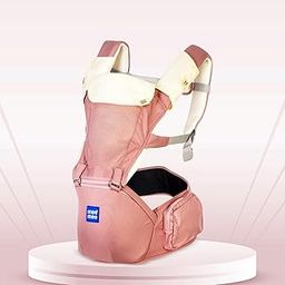 Mee Mee Comfy New Born Baby Carrier With 6 Baby carrying Modes Lightweight & Adjustable | Neck Support Baby Sling Carrier with Padded waist Support and shoulder support straps | safety buckle And Detachable Hip Seat for 0 to 3 Years (Pink)-image-15