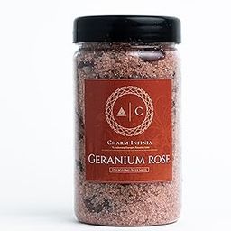CHARM INFINIA Rose Petals & Geranium Bath Salt – Luxurious Spa-Grade Soak with Organic Rose Petals and Pure Geranium Essential Oil for Relaxation, Skin Hydration, and Aromatherapy-image-34