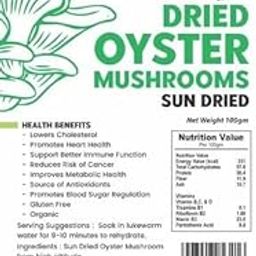 Sun Dried Oyster Mushroom Cholesterol Free High in Protein (100GMS) Each Pack of 2-image-4