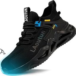 Steel Toe Shoes for Men Women Work Shoes Safety Sneakers Shoes Comfortable Lightweight Puncture Proof Slip on Indestructible Work Shoes-image-0