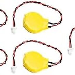 WiredCom CR2032 3V PLC BIOS CMOS Notebook Laptop Lithium Mother Board Battery 2 Pin Connector (Pack of 5)-45