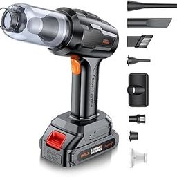KRLZ Handheld Car Vacuum Cleaner Cordless with Brushless Motor, 21000PA High Power Vacuum Cleaner & Air Duster, 4 in 1 Keyboard Portable Vacuum Cleaner, Mini Hand Held Vacuum Cleaner for Car Home-image-87