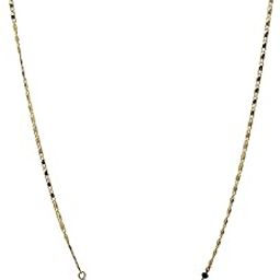 Traditional Gold Plated Pearl Mangalsutra With Black Bead Chain for Women (new dokiya no.63)-image-43
