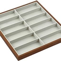 Glasses Display Box 12 Slots Universal Sunglasses Case for Table Drawer Home Inner Grey-66