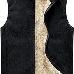 Men's Winter Vest Tank Top Zip Up Fashion Thermal Sleeveless High Neck Pocket Full Zip Basic Outerwear-image-2