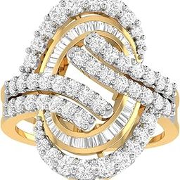 pc jeweller The Oletha 18KT Yellow Gold & Diamond Rings-picture-6