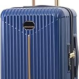 Midnight Voyager Cabin Small 57cm | Trolley Bag Hard Case Polycarbonate, 4 Wheels 360 Degree Wheeling System Luggage, Suitcase for Travel, with Front Laptop Access (Strom Blue)-image-56