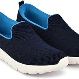 Women's Slip-on Knitted Upper Walking Shoes | Breathable Mesh Upper, EVA Sole | Lightweight & Comfortable Casual Sneakers-image-60
