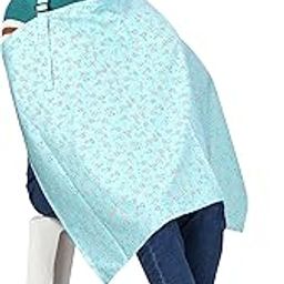 baby wish Nursing Covers For Feeding Cover For Mother Burp Cloth Breathable Maternity Cover For Breastfeeding With Adjustable Neck Strap,360°Coverage Privacy Cover Nursing Apron Protection Cover,Blue-image-45