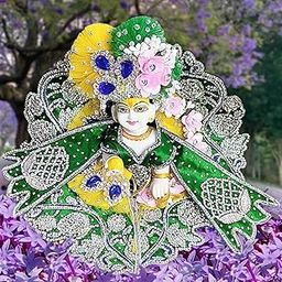 Partish Laddu Gopal Heavy Janamashtmi Poshak Size 4 l Ladoo Gopal Dress l Bal Gopal l Kanha Ji Thakur Ji Dress(G)-image-13