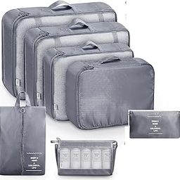MVM Enterprise Set Packing Cubes with Shoe Bag Travel Luggage Organizer for Suitcase Clothes Storage Bag-image-9