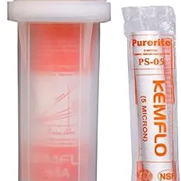 IONIX See through Transparent Pre filter complete kit , pre filter for water purifier , with 2 PP Spun filter (Transparent bowl Set with 2 Spun) , pre filter housing , Now with 5 Micon spun filter, New technology in Pre filteration PP , With both 1/4 & 3/8 adaptors, Compatible with all RO/UV/UF water purifier including kent, Livepure, Eureka forbes all models-image-91