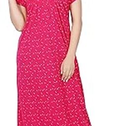 Women's Cotton All Over Print Maxi Night Gown-picture-15