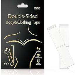 Marve Double Sided Tape for Fashion, Clothing and Body Strips Pack | All Day Strength Invisible Dress Tape for women | Gentle to stick on Skin and clothes -Transparent (36 Body Tape)-19