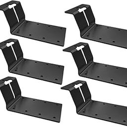 CALANDIS™ 6 Pieces T Post Mounting Bracket Sturdy Silver for Plywood Birdhouse Mailbox Black | Braces & Brackets | Nails Screws & Fasteners | Building & Hardware | Home Improvement-image-10